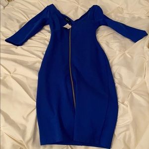 Beautiful Cocktail dress, small size, royal blue.